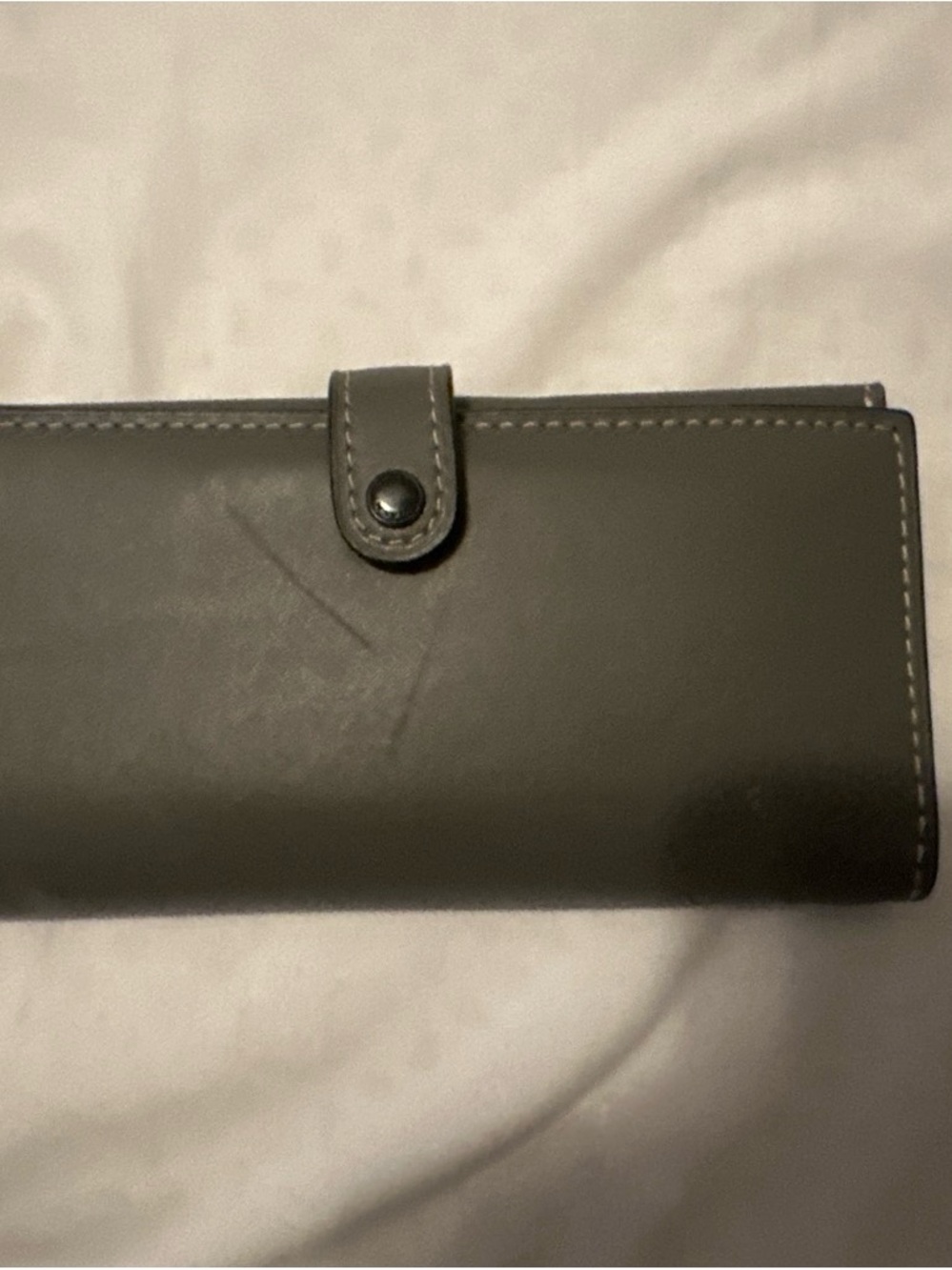 Coach 1941 Gray Leather Snap Wallet